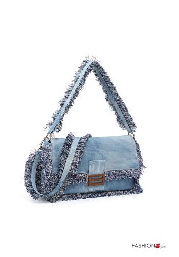 denim Shoulder bag with fringe - ph 2