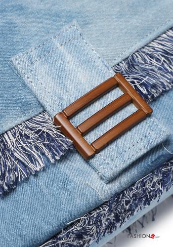 denim Shoulder bag with fringe - ph 4