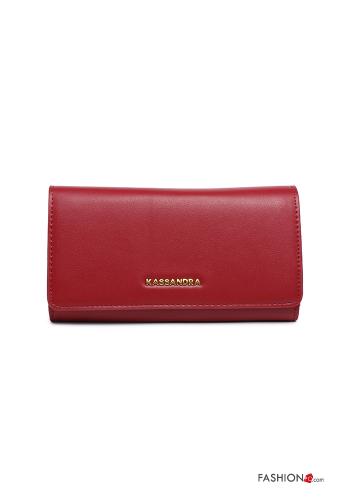 faux leather Wallet with buttons - ph 1