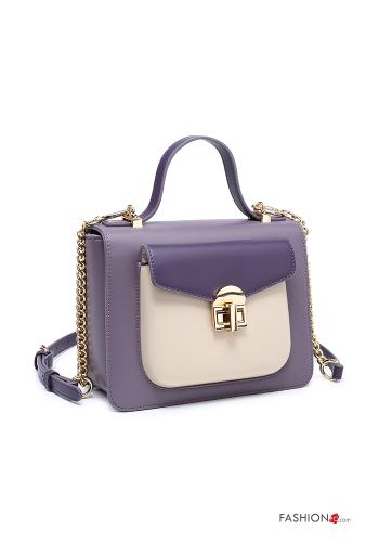 faux leather Handbag with shoulder strap - ph 2