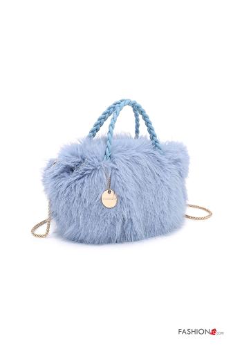 Borsa a mano pelliccia sintetica con tracolla - ph 2