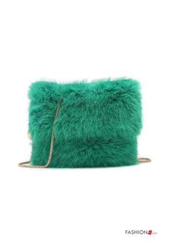 faux fur Bag with shoulder strap - ph 1