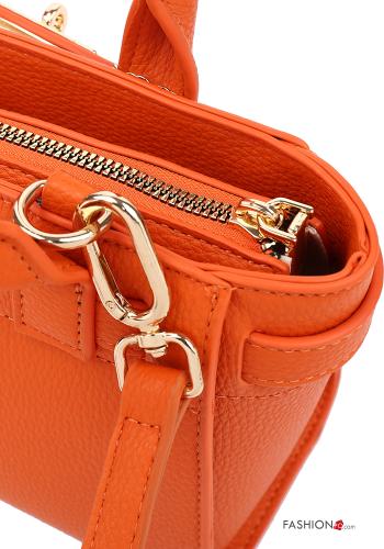 Borsa a mano ecopelle con zip con tracolla - ph 5