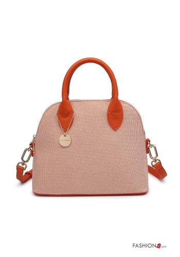 Borsa a mano Fantasia quadrettata vichy con zip con tracolla - ph 1