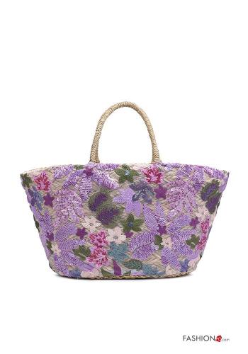 Embroidered beach Bag with sequins - ph 1