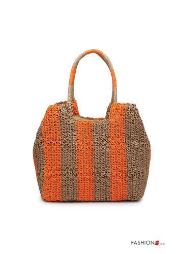 Striped beach Bag with lining - ph 1