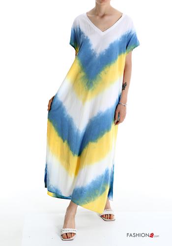 Robe Imprimé chevron à col en V - ph 1