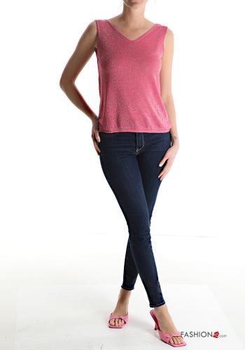 Canotta lurex scollo a V - ph 5