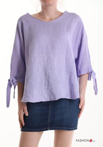 Blusa de Lino con lazo - ph 1