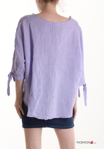 Blusa de Lino con lazo - ph 2