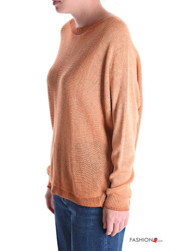 Maglione lurex con zip con scollo a barca - ph 3