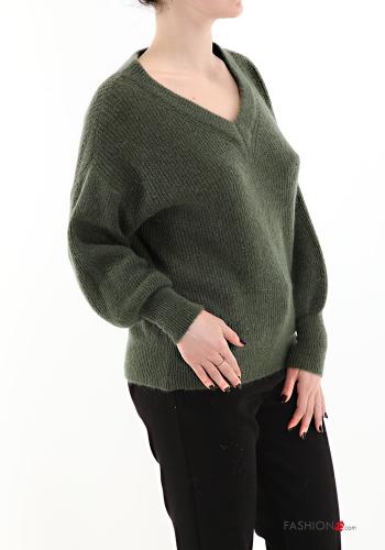 Maglione in Misto Lana scollo a V - ph 3