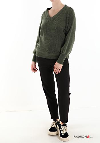 Maglione in Misto Lana scollo a V - ph 5
