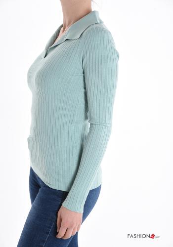 Maglione con colletto scollo a V - ph 3