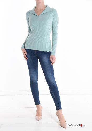 Maglione con colletto scollo a V - ph 5