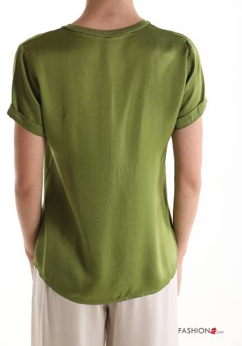 Silk Blouse with v-neck - ph 2