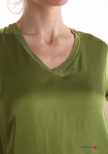 Silk Blouse with v-neck - ph 4