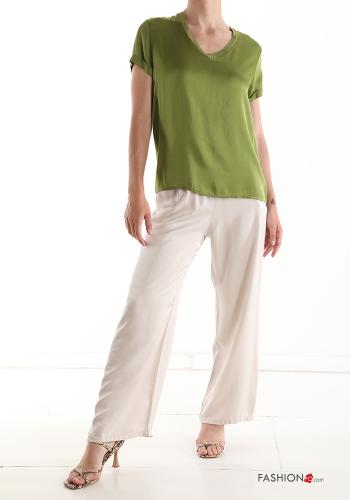 Silk Blouse with v-neck - ph 5