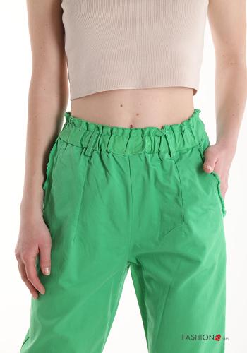 Cotton Trousers with pockets with elastic - ph 4