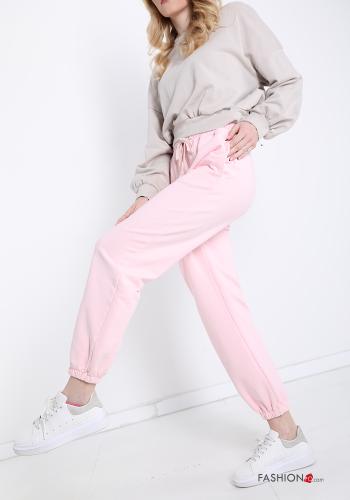 Pantalone sportivo in Cotone  con tasche con fiocco - ph 3