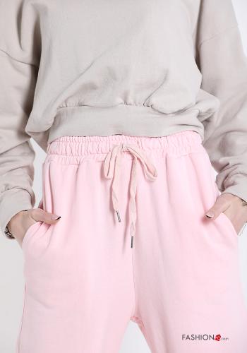 Pantalone sportivo in Cotone  con tasche con fiocco - ph 4