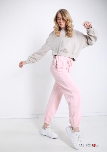 Pantalone sportivo in Cotone  con tasche con fiocco - ph 5