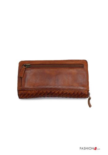 Cartera de Cuero Genuino con cremallera - ph 2