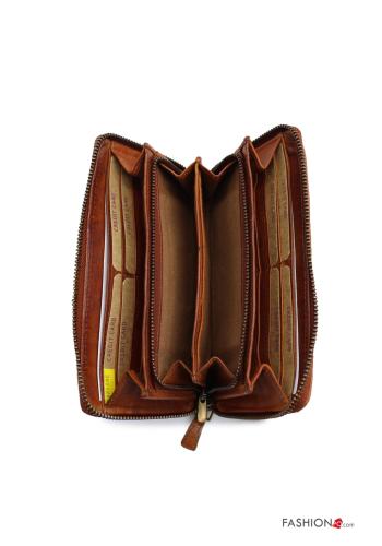 Cartera de Cuero Genuino con cremallera - ph 3