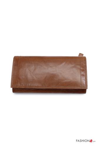 Genuine Leather Wallet with buttons with zip - ph 1