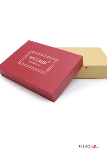 Genuine Leather Wallet with buttons with zip - ph 4