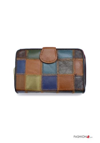 Portafoglio in Vera pelle  con zip - ph 1