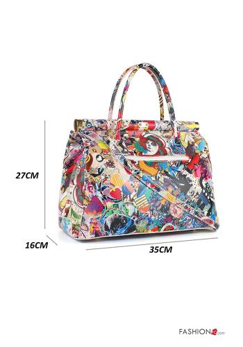 Borsa in Vera pelle con tasche con tracolla - ph 2