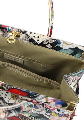 Borsa in Vera pelle con tasche con tracolla - ph 4