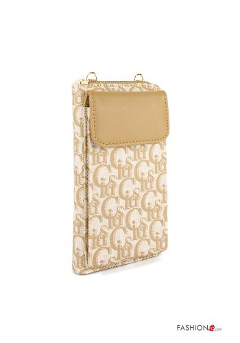 Lettering print Wallet with shoulder strap with wallet - ph 1