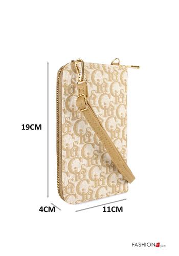 Lettering print Wallet with shoulder strap with wallet - ph 3