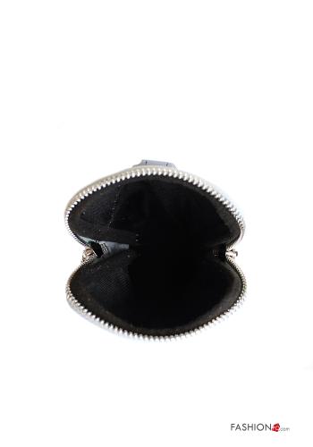 Étui en Cuir Véritable pour téléphone portable avec fermeture éclair avec bandoulière - ph 3