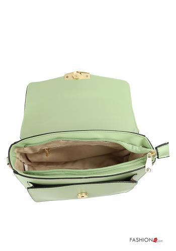 Borsa ecopelle con zip con tasche con tracolla - ph 3