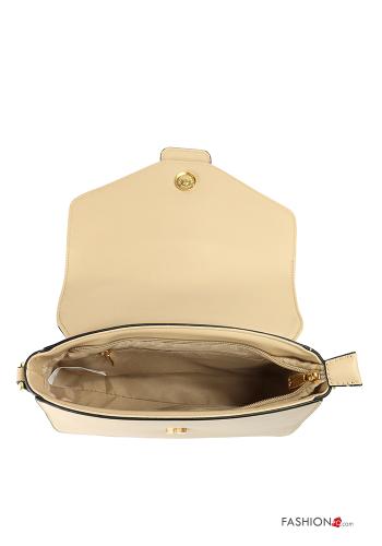 faux leather Bag with pockets with shoulder strap with zip - ph 3