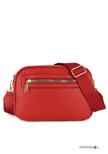 faux leather Bag with zip with shoulder strap - ph 1
