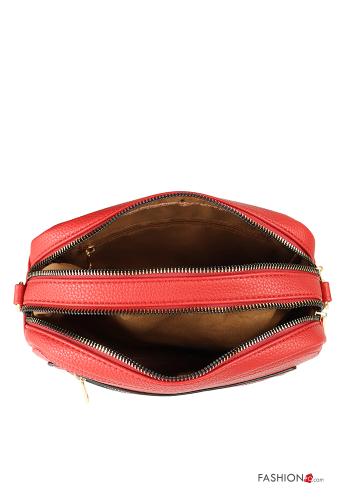 faux leather Bag with zip with shoulder strap - ph 3