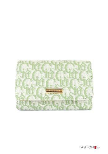 Portafoglio ecopelle Fantasia scritta con zip - ph 1
