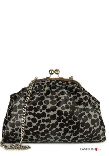 Borsa in Vera pelle Fantasia animalier con tracolla - ph 1