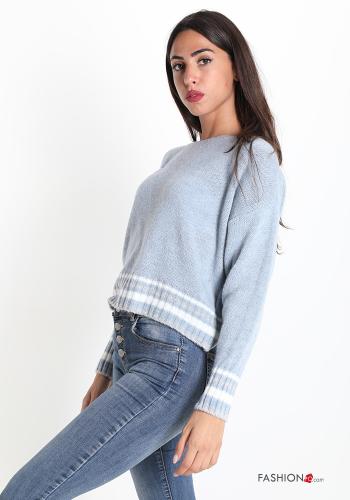 Maglione in Misto Lana Fantasia righe - ph 3