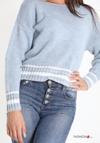 Maglione in Misto Lana Fantasia righe - ph 4