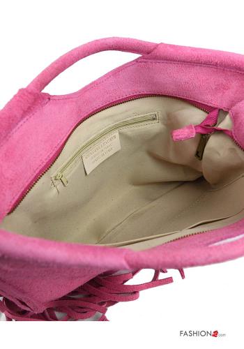 Borsa in Vera pelle con frange con tracolla - ph 3
