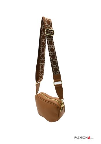 Bolso de Cuero Genuino con cremallera con bandolera - ph 2