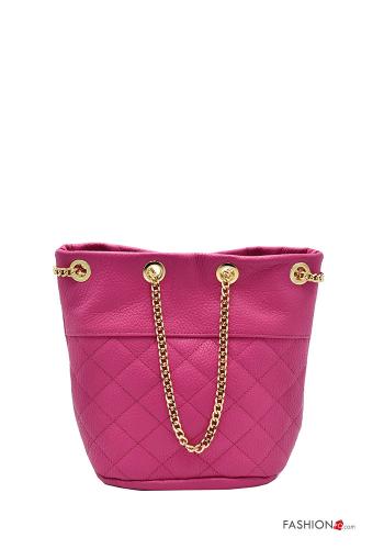Borsa a spalla in Vera pelle con catena - ph 1
