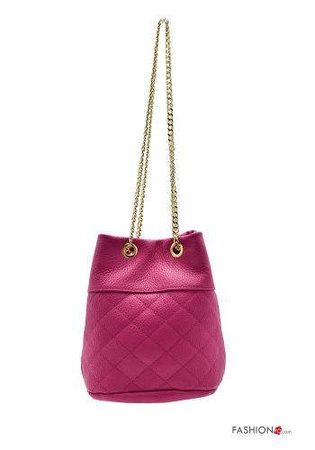 Borsa a spalla in Vera pelle con catena - ph 3