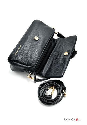 faux leather Handbag with pockets with shoulder strap with zip - ph 3
