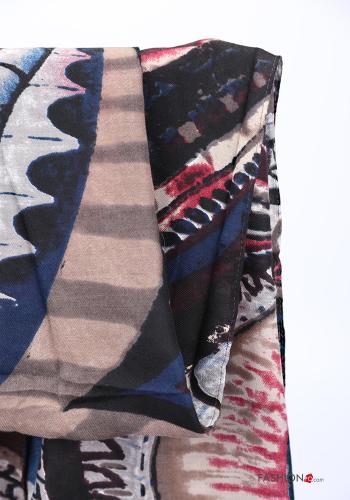Scarf  with fringes Mixed print - ph 2